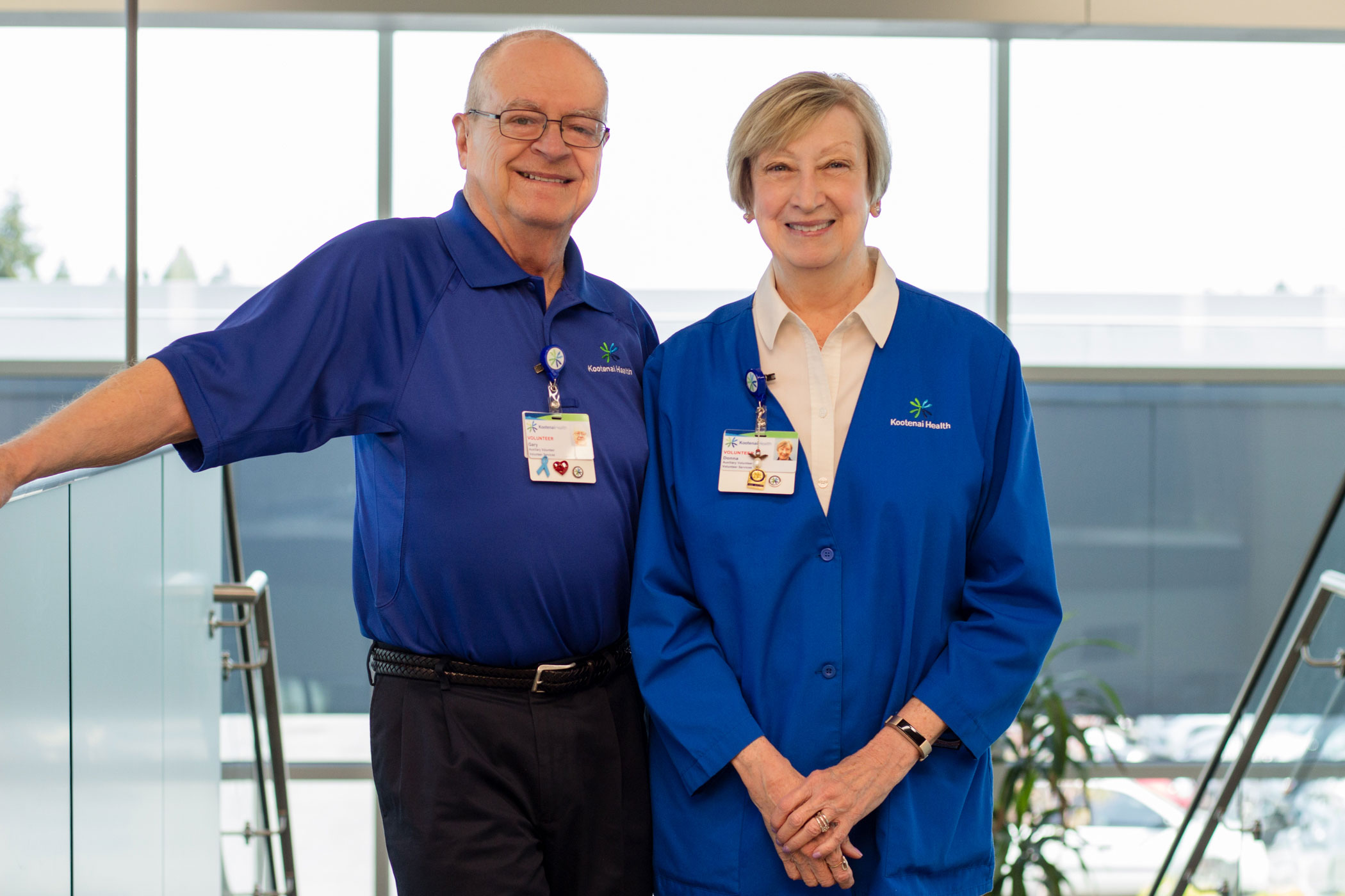 Gary and Donna Monroe volunteer at Kootenai Health