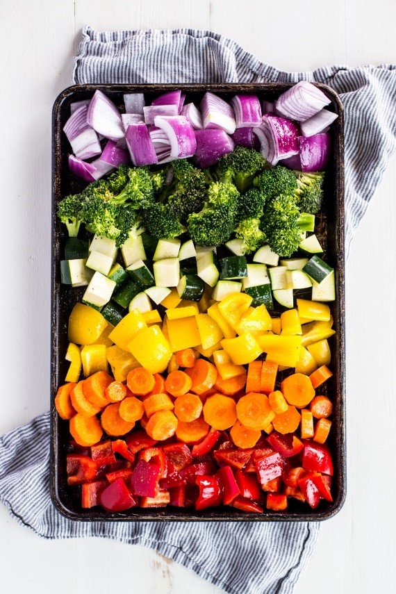 Colon Health Recipes: Roasted Rainbow Veggies